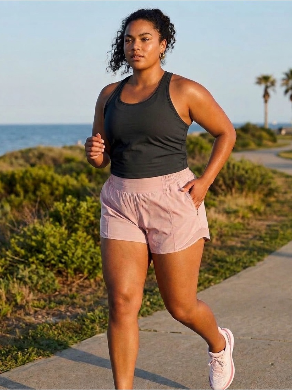 Lululemon Hotty Hot High-Rise Lined Short 2.5" – light Pink – Size 14